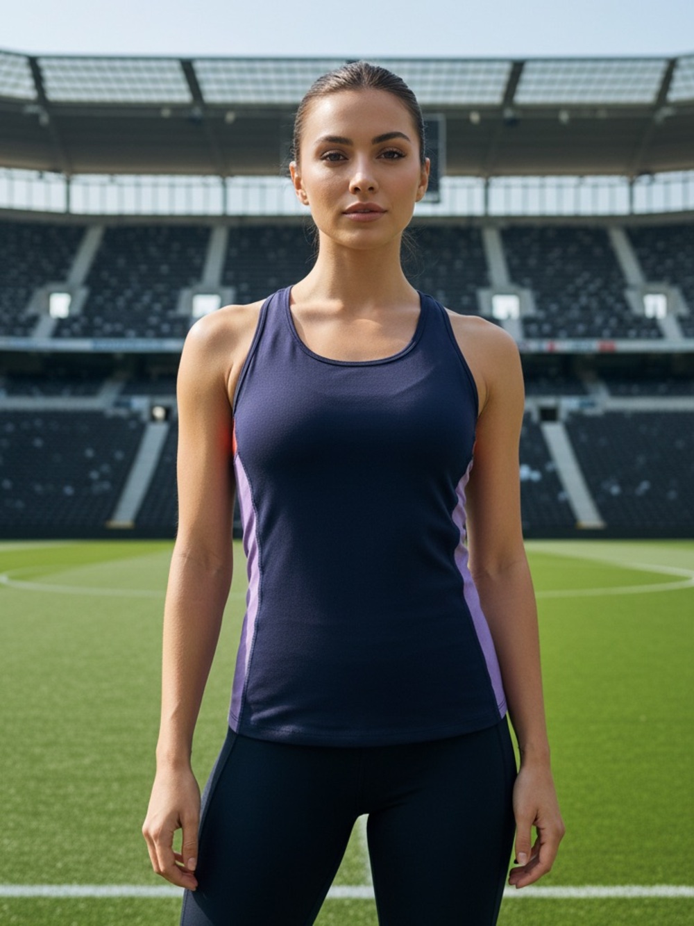 GAP Purple Athletic Tank with White GapBodyFit Logo